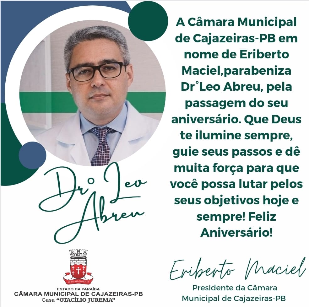 Feliz aniversário Dr. Léo Abreu