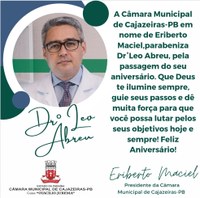 Feliz aniversário Dr. Léo Abreu