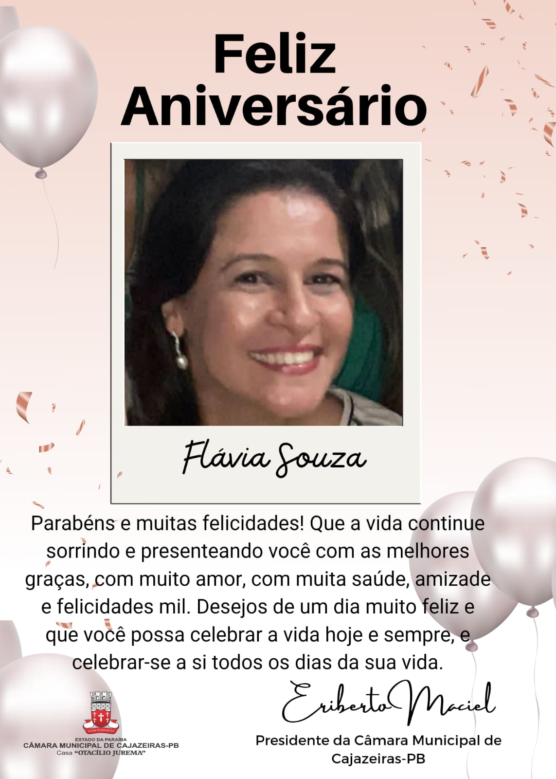 Feliz Aniversário, Flávia Souza