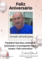 Feliz aniversário vereador Orlando Simão